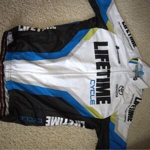 Lifetime Cycle Black and Blue Cycling Jersey